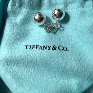 Brand new Tiffany & Co 10mm silver ball earrings.